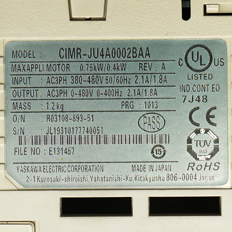 CIMR-JU4A0002BAA YASKAWA