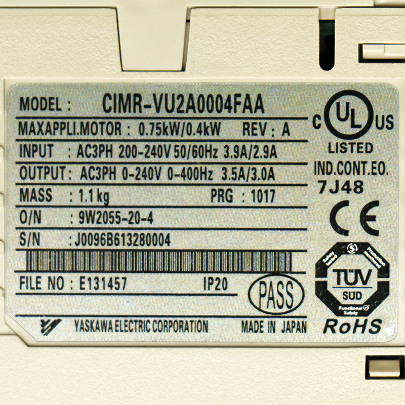 CIMR-VU2A0004FAA YASKAWA