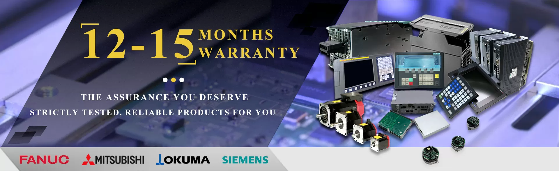 SWCNC 12-15 months warranty for all parts.